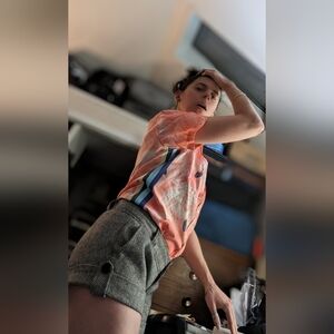 MAVRANS Flamingo Shirt 🦩UNISEX~ (Size S/Small)~ "Flamingo Weekend Shirt"